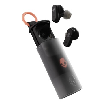 Зарядный футляр имеет вытянутую форму (Источник изображения: Skullcandy)