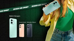 Infinix Smart 9 HD выпускается в цветах коралловое золото, черный металлик, нео-титан и мятно-зеленый (Источник изображения: Infinix)