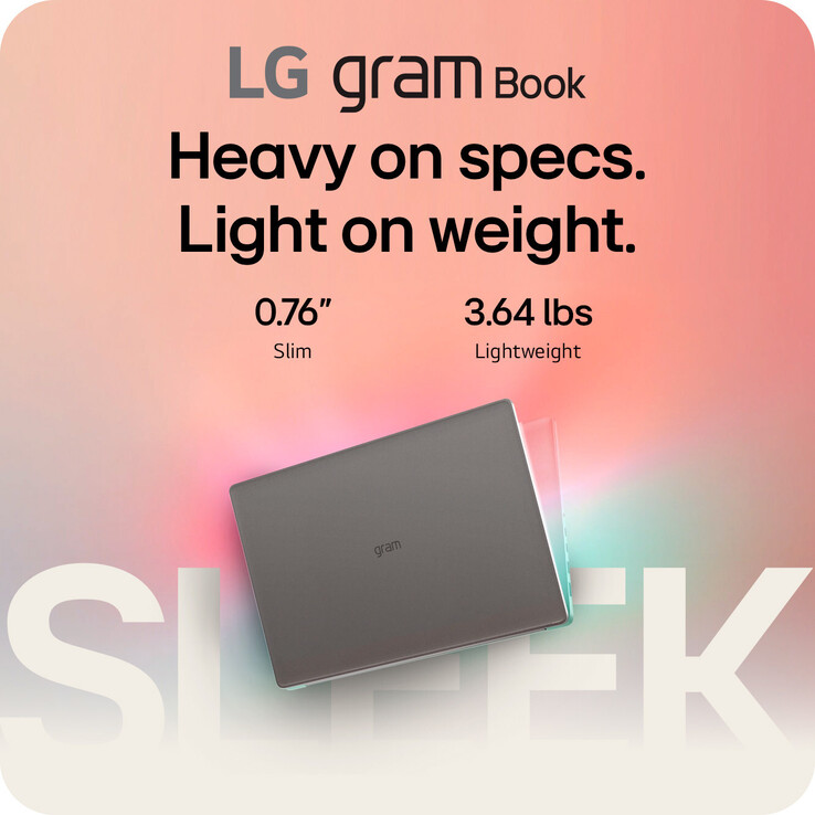 LG Gram Book весит 1,7 кг (3,64 фунта) (Источник изображения: LG)