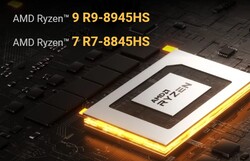 AMD Ryzen 9 8945HS или AMD Ryzen 7 8845HS (Источник: Geekom)