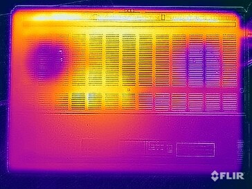 Тест на напряжение при поверхностных температурах (внизу)