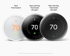 Термостат Nest Thermostat E, термостаты Nest Learning 3-го и 4-го поколения, бок о бок.  (Источник изображения: @MysteryLupin на X)