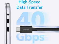 Новый кабель Thunderbolt 4 от Anker имеет длину 2,3 фута (Источник изображения: Anker)