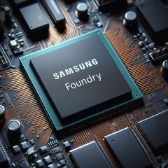 Компания Samsung Foundry наконец-то получила несколько новых заказов для своего узла 4 нм (изображение сгенерировано DALL-E)