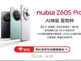 Nubia Z60S Pro, скорее всего, будет оснащен аккумулятором емкостью 5100 мАч и функциями искусственного интеллекта, как показано на промо-изображении. (Источник: ITHome)