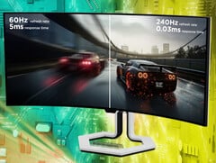 Игровой монитор Legion Pro 34WD-10, судя по всему, основан на панели WOLED от LG Display. (Источник изображения: Lenovo - отредактировано)