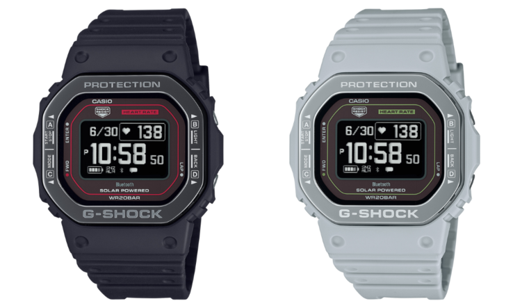 Часы Casio DWH5600MB1A4 (слева) и DWH5600MB8A9 (справа). (Источник изображения: Casio)(Источник изображения: Casio)