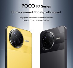 Серия Poco F7 выходит на рынок 27 марта. (Источник изображения: Xiaomi)