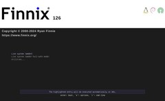 Загрузочный экран Finnix 126 live Linux (Источник изображения: Блог Finnix) 