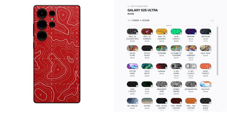 Galaxy Скины S25 Ultra Dbrand (Источник изображения: Dbrand)