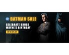 Изображение обложки распродажи Warner Bros. и DC Batman в Steam с изображением Брюса Уэйна и Бэтмена (Источник изображения: Steam)