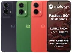 Moto G35 5G выпускается в цветах Leaf Green, Midnight Black и Guava Red (Источник изображения: Motorola)