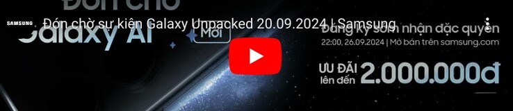 Миниатюра удаленного тизерного видео Galaxy S24 FE. (Источник изображения: Samsung Vietnam)