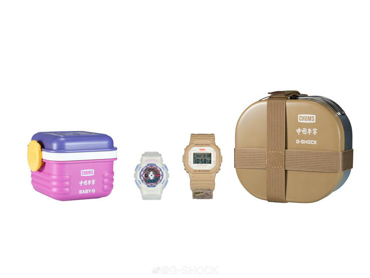 Упаковочные футляры для новых часов Casio G-Shock и Baby-G. (Источник изображения: Weibo)