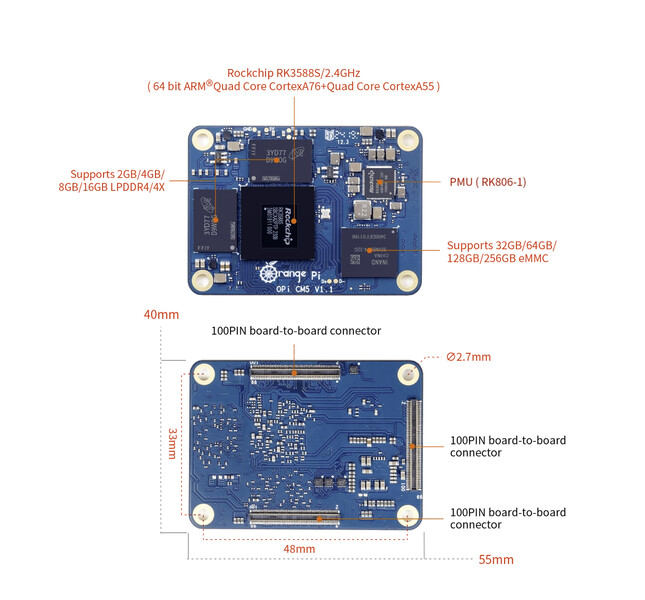 OrangePi CM5. (Источник изображения: Orange Pi)