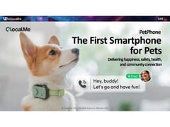 Рекламное изображение PetPhone от GocalMe, смартфона, предназначенного для домашних животных. (Источник изображения: ucloudlink)