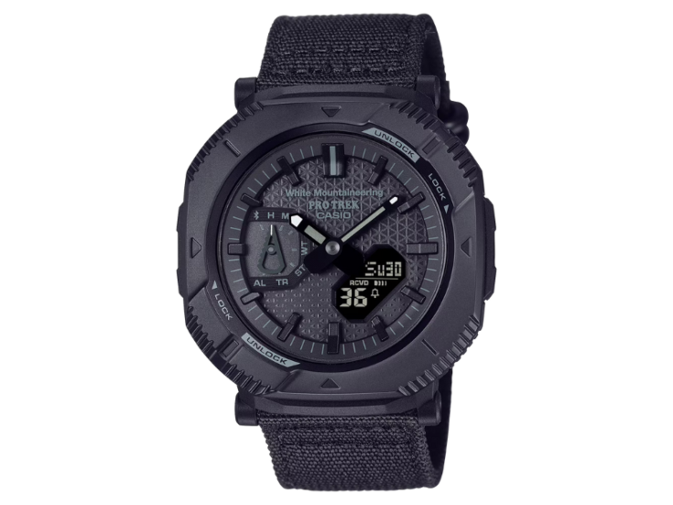 Часы Casio Pro Trek x White Mountaineering PRJ-B001WM-1 теперь доступны в Европе. (Источник изображения: Casio)