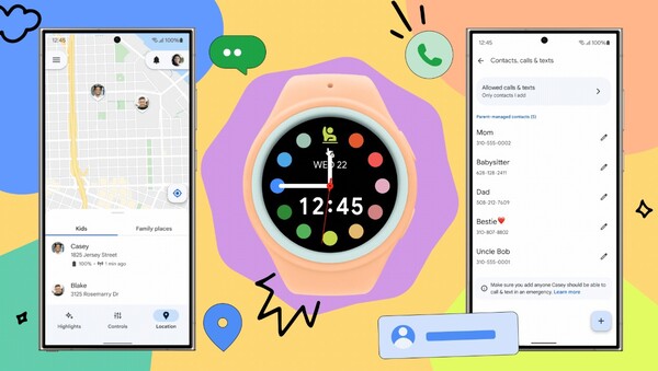 Galaxy Watch for Kids позволяет родителям следить за своими детьми с помощью часов WearOS с поддержкой LTE. (Источник изображения: Google)