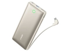 Anker Nano Power Bank 20K со встроенным кабелем USB-C имеет более тонкий форм-фактор, чем его собрат на 10 000 мАч. (Источник изображения: Anker/Amazon через Reddit) 