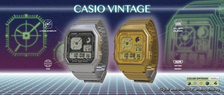 Часы Casio A130WE-1A (слева) и Casio A130WE-9A (справа). (Источник изображения: Casio)