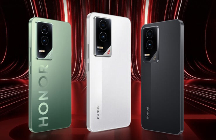 Honor продает свой новый игровой смартфон в трех цветах. (Источник изображения: Honor)