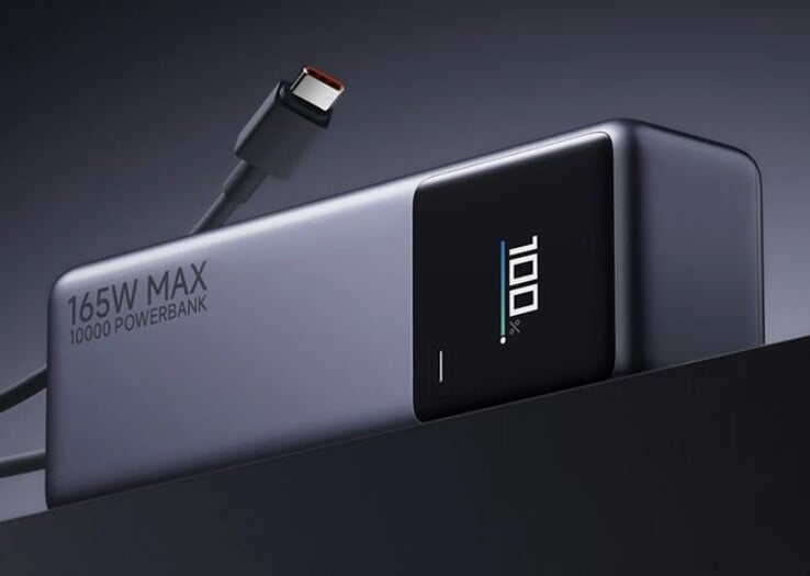 Банк питания Xiaomi 10k mAh оснащен встроенным кабелем USB-C. (Источник изображения: ITHome)