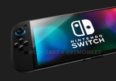 Новая Nintendo Switch 2 может быть представлена очень скоро (Источник изображения: @Onleaks / 91mobiles)