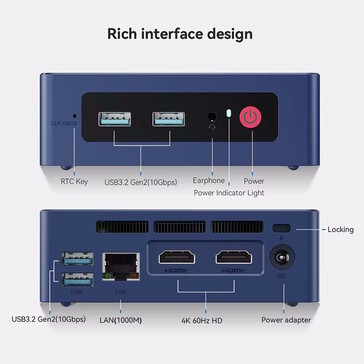 USB-C отсутствует. (Источник изображения: Beelink)