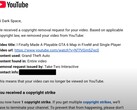 Дарк Спейс поделился на YouTube, что его видеоролик о карте-моде для GTA 6 был удален по иску компании Take-Two Interactive о защите авторских прав. (Источник изображения: Dark Space с YouTube)