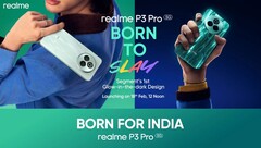 Realme P3 Pro имеет светящийся в темноте дизайн. (Источник изображения: Realme)