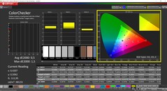 CalMAN ColorChecker (профиль: sRGB, целевое цветовое пространство: sRGB)