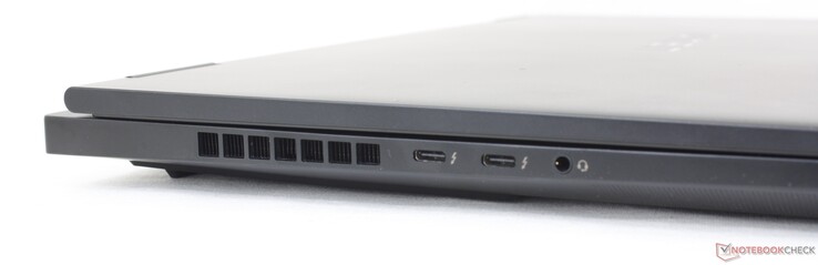 Левая сторона: USB-C 3.2 Gen. 2 (Thunderbolt 4, Power Delivery, DisplayPort 1.4), аудио разъем