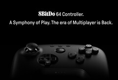 первая попытка 8BitDo создать контроллер для Nintendo 64 наконец-то доступна в заявленном черном цвете. (Источник изображения: 8BitDo)