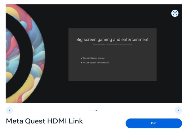 Приложение Meta Quest HDMI Link пока находится в App Lab. (Источник изображения: Meta)