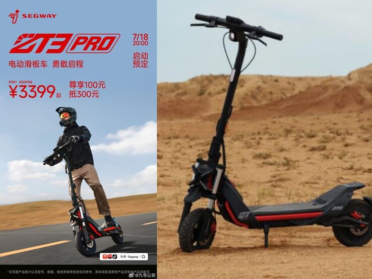 Плакат с изображением Segway ZT3 Pro и красного/черного электроскутера (Источник: PassionateGeekz)