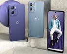 Motorola описывает цвета Moto E15 как Denim Blue, Misty Blue и Fresh Lavender. (Источник изображения: Motorola)