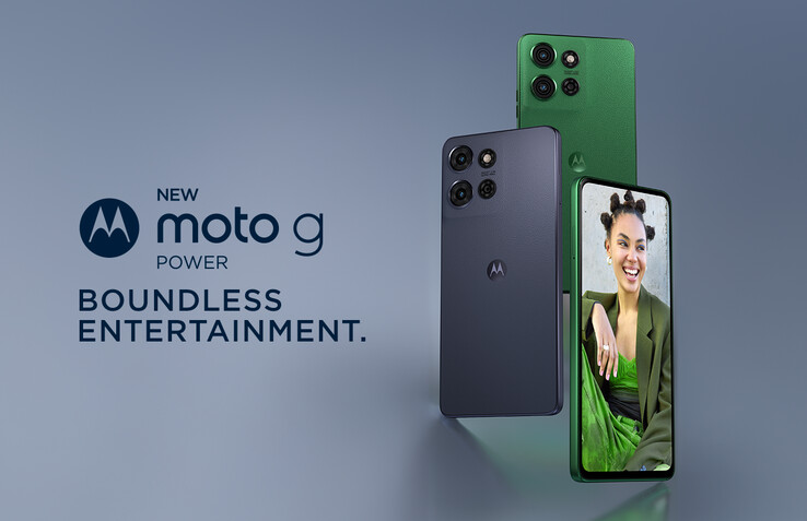 Moto G Power (2025) поставляется в корпусе из веганской кожи Leaf Green или Slate Gray. (Источник: Motorola)