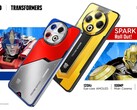 Tecno Spark 30 Pro получит версию Optimus Prime, а Spark 30 Pro - версию Bumblebee. (Источник изображения Tecno через PR Newswire)