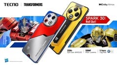 Tecno Spark 30 Pro получит версию Optimus Prime, а Spark 30 Pro - версию Bumblebee. (Источник изображения Tecno через PR Newswire)