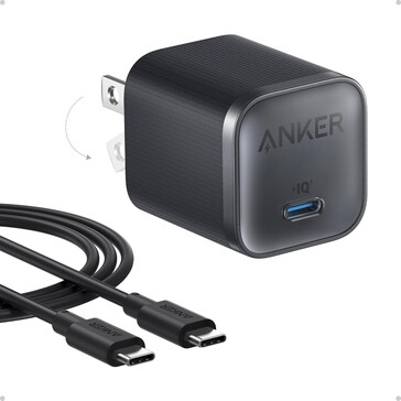 Зарядное устройство Anker Nano (45 Вт) поставляется с кабелем USB-C. (Источник изображения: Anker)