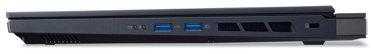 Правая сторона: 2x USB 3.2 Gen 2 (USB-A), слот замка Kensington