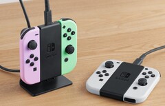 Подставку для зарядки Joy-Con можно использовать вертикально или разложить на столе. (Источник изображения: Nintendo)