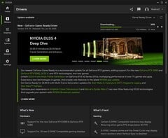 Nvidia GeForce Game Ready Driver 572.16 загружается через приложение Nvidia (Источник изображения: Own)