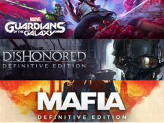 Guardians of the Galaxy, Dishonored: Definitive Edition и Mafia: Definitive Edition являются самыми популярными играми в этом списке. (Источник изображения: Steam - Отредактировано)