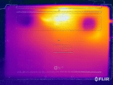 Тест на напряжение при поверхностных температурах (внизу)