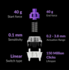 Двухрельсовые магнитные переключатели Nebula от Gateron - единственная опция для Keychron Q4 HE. (Источник изображения: Keychron)