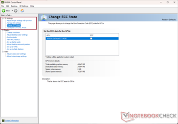 Переключение состояния ECC в RTX 4090