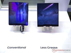 Samsung Electronics использует панели Samsung Display для всех своих смартфонов Galaxy Z Fold. (Источник изображения: Notebookcheck)